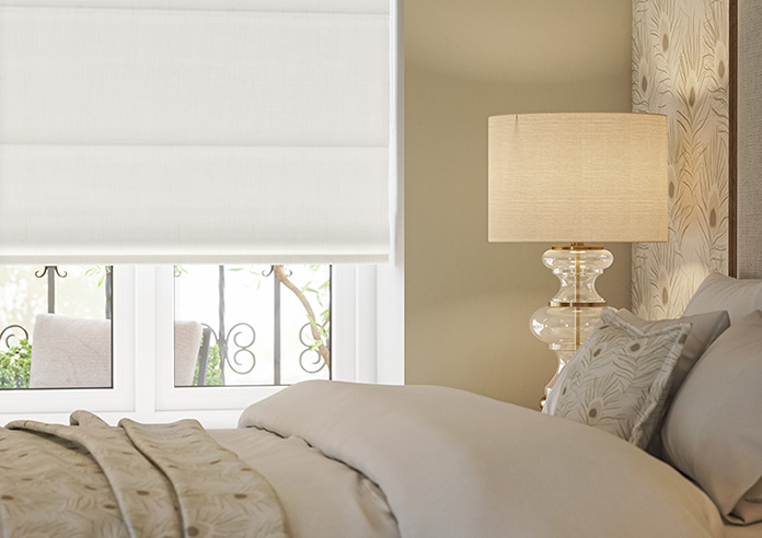 Rhea, Eskimo White - Twist&Fit Roman Blind - Image 5